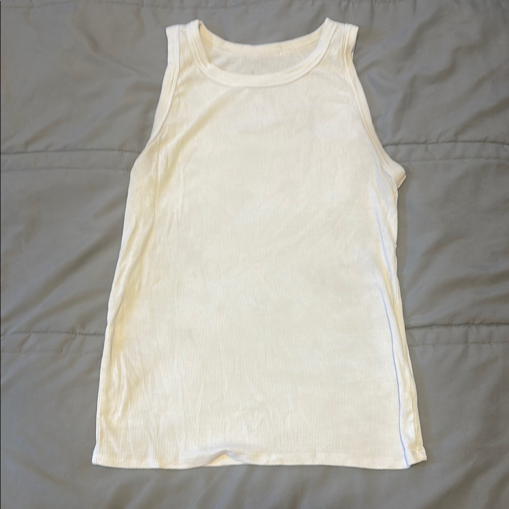 a new day White Tank Top